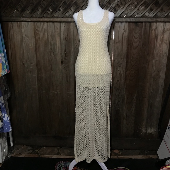 🦋 l*space Crochet Maxi Dress - Picture 1 of 10
